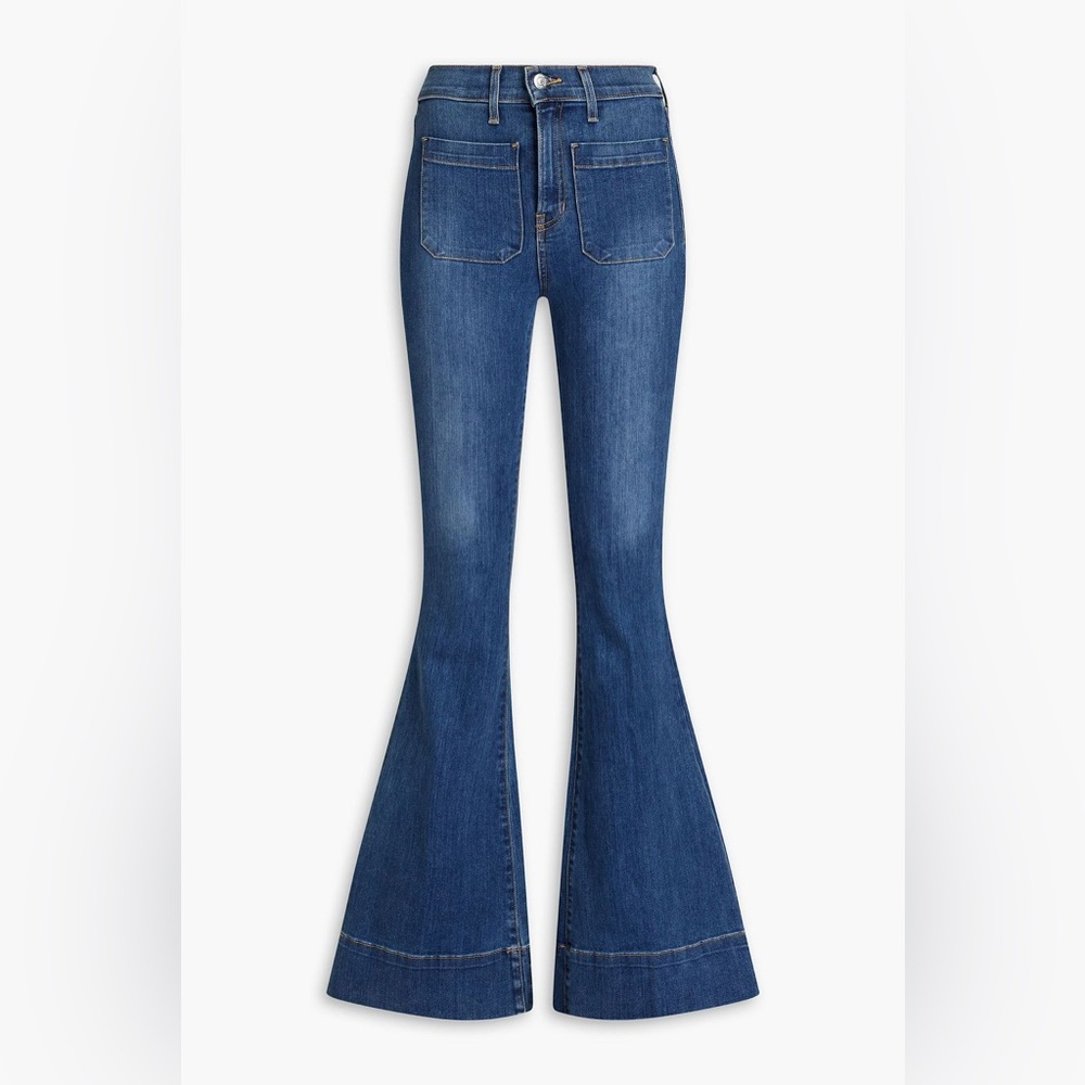 VERONICA BEARD - Sheridan Exaggerated Flare High Waisted Jeans